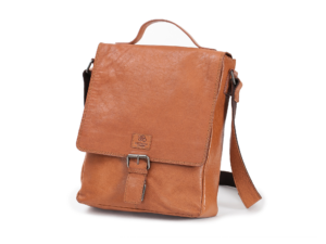 tan bőr laptoptáska függőleges 13 BB071-1 - elegáns bivalybőr táska mágneses záródású fedéllel