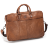 Aktatáska Briefcase Soft 15"-16" Tan BB092-1 4 férfi bőr aktatáska 15-16 Tan BB092-1 - vékony Soft bivallybőr laptoptáska nyitott külső zsebbel