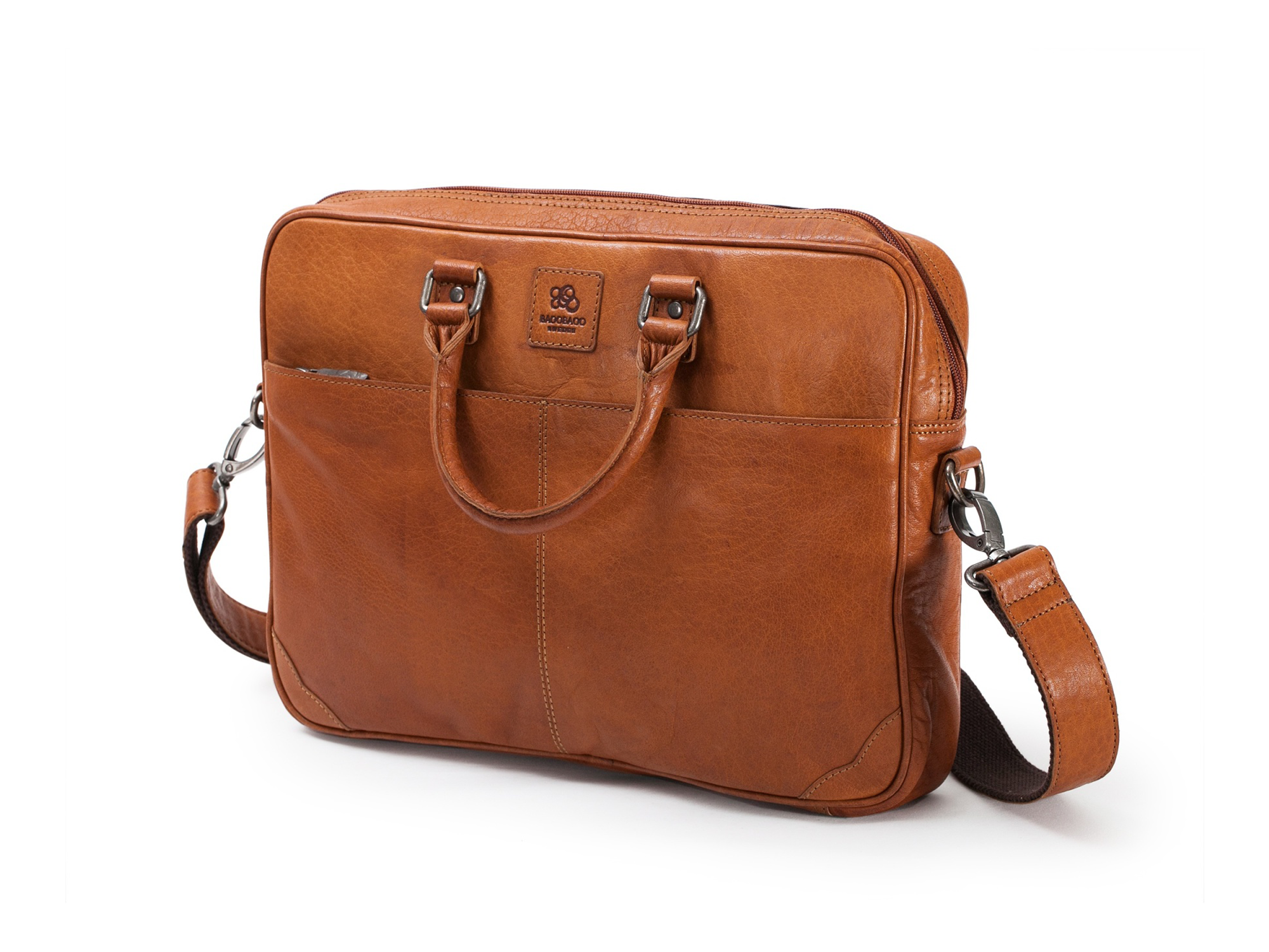 Aktatáska Briefcase Soft 13" Tan BB100-1 1 érfi bőr aktatáska 13″ Tan BB100-1 - Bivallybőr laptoptáska gyors patinával