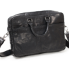 Aktatáska Briefcase Soft 13" Black BB101 11 férfi bőr aktatáska Soft Black BB101 - Puha marhabőr laptoptáska