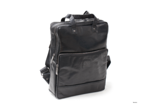 fekete bőr táska 13 fogantyúval BB105 - közepes méretű bivalybőr laptoptáska