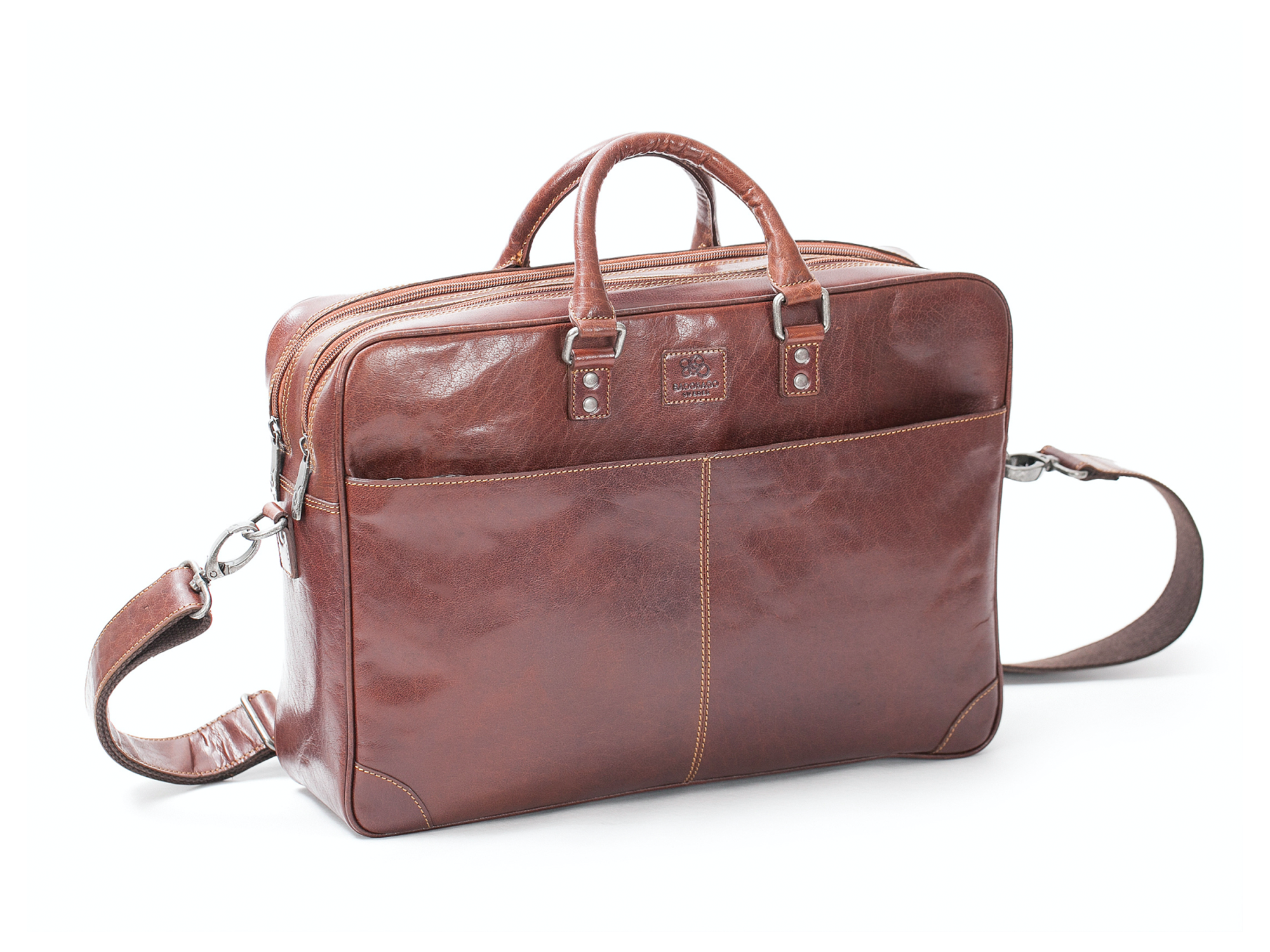 Aktatáska Briefcase Soft 15"-16" 2-zip Brandy BB114 1 Aktatáska Briefcase Soft 15"-16" 2-zip Brandy BB114