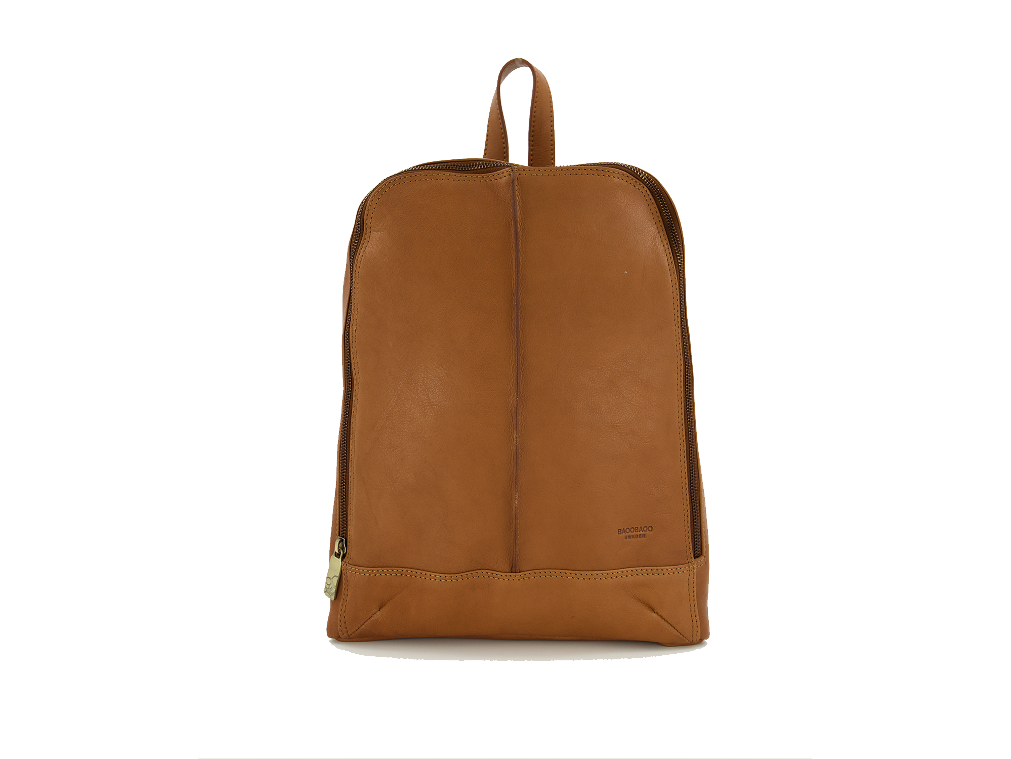 Hátizsák Backpack 13" Medium Tan LB036-1 1 Tan bőr hátizsák 13 közepes LB036-1 - elegáns bivalybőr laptophátizsák multifunkciós vállpánttal