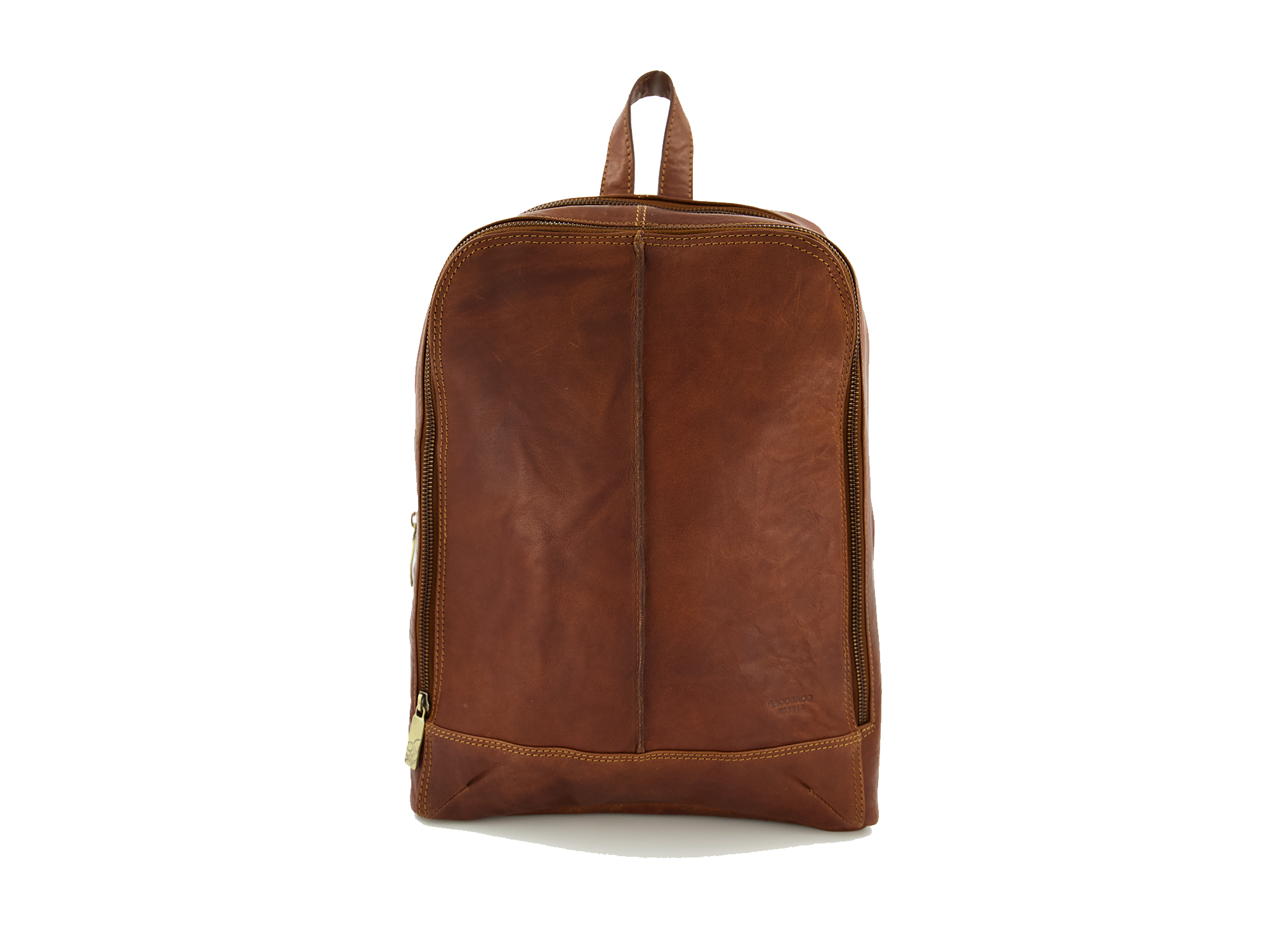 Hátizsák Backpack 13" Medium Brandy LB036 1 Brandy bőr hátizsák 13 közepes LB036 - elegáns bivalybőr laptophátizsák multifunkciós vállpánttal