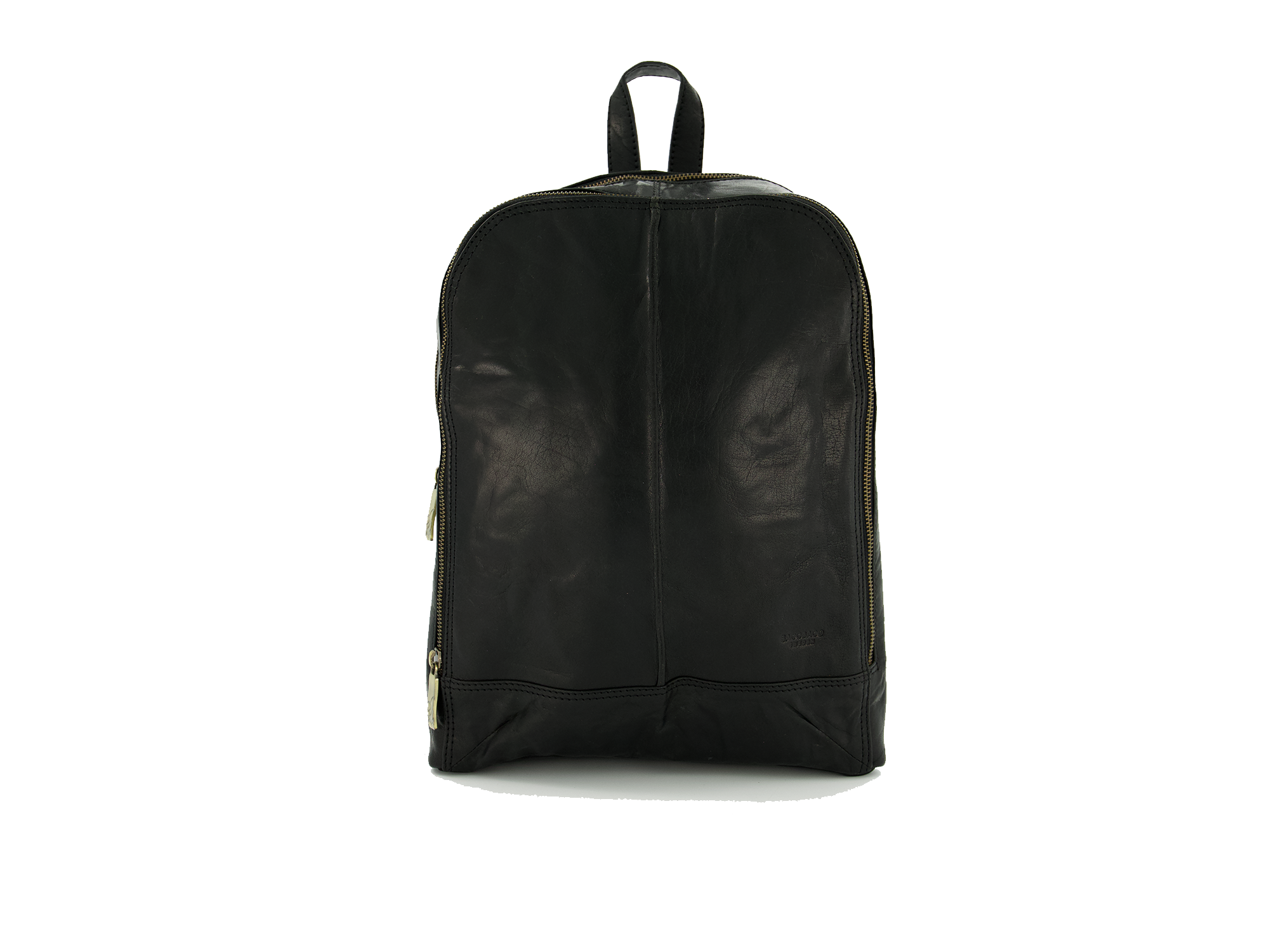 Hátizsák Backpack 13" Medium Black LB037 1 fekete bőr hátizsák 13 közepes LB037 - elegáns bivalybőr laptophátizsák multifunkciós vállpánttal