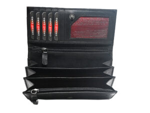 Női bőr pénztárca Black BB147 12 BB143 2