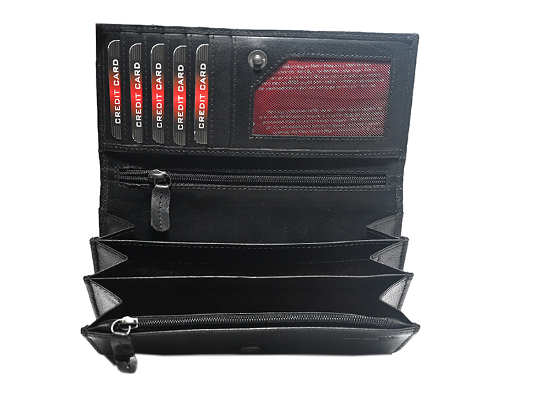 Női bőr pénztárca Black BB147 5 Női bőr pénztárca Black BB147 - Image 5