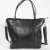 Bevásárló táska Ladies Shopper Black LB045 2 Fekete bivalybőr női shopper táska 16 hüvelykes laptophoz (LB045)